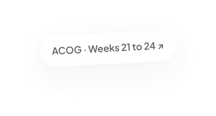 Source link: ACOG, weeks 21 to 24